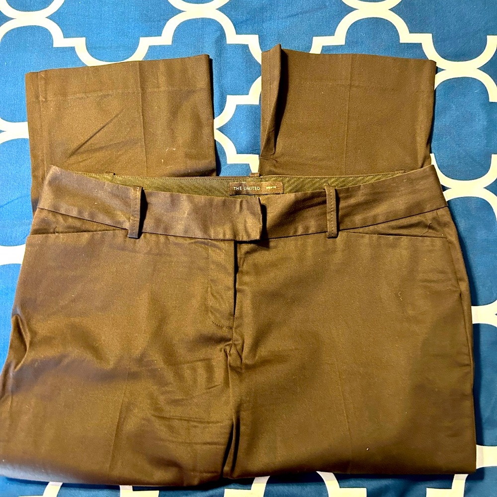 BRown Bootcut Crop Pants 12